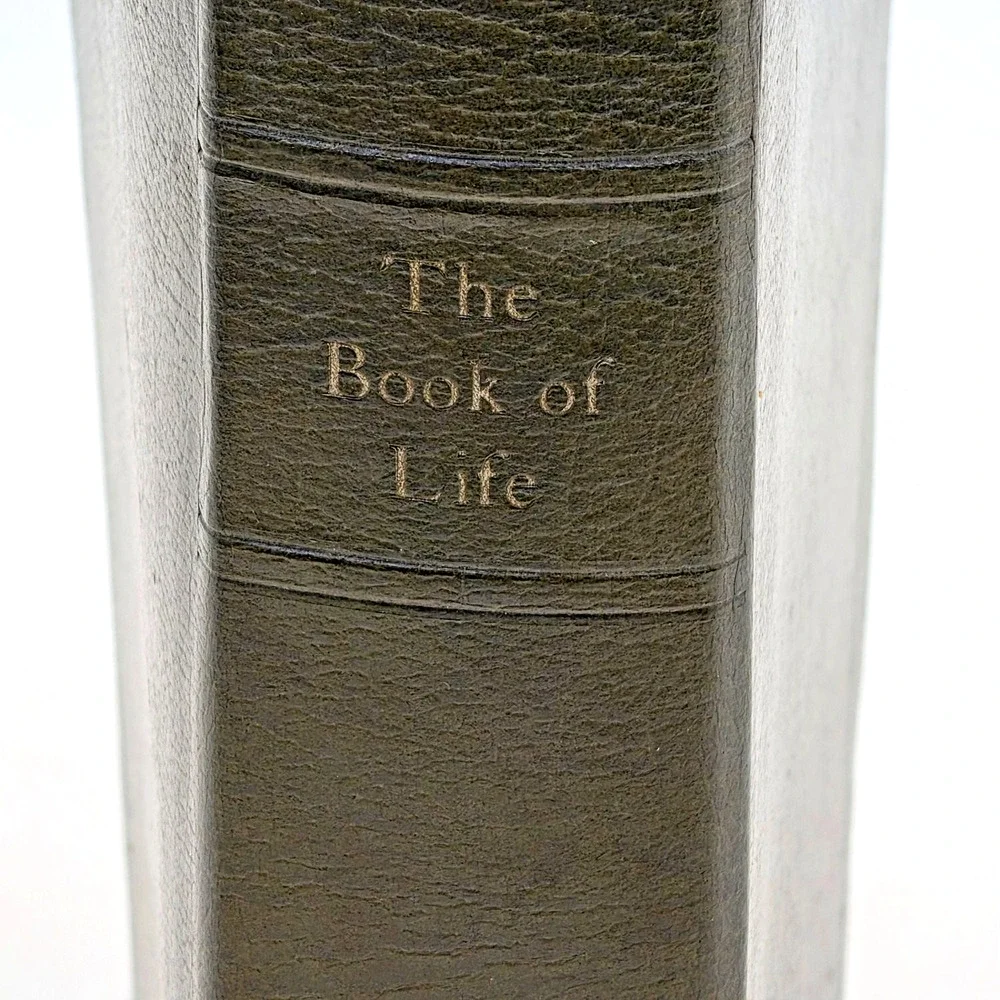 Vintage System Bible Study The Book of Life Holy Bible Leather Gilt Edge 1975